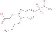 3-[1-Butyl-5-(dimethylsulfamoyl)-1H-1,3-benzodiazol-2-yl]propanoic acid