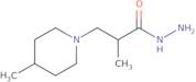 2-Methyl-3-(4-methylpiperidin-1-yl)propanehydrazide