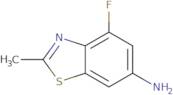 4-Fluoro-2-methylbenzo[D]thiazol-6-amine