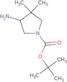 tert-butyl 4-amino-3,3-dimethylpyrrolidine-1-carboxylate