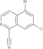 5-Bromo-7-chloroisoquinoline-1-carbonitrile