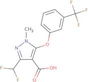 3-(difluoromethyl)-1-methyl-5-(3-(trifluoromethyl)phenoxy)-1h-pyrazole-4-carboxylic acid