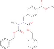 Dibenzyl 1-(4-(methoxycarbonyl)benzyl)-2-methylhydrazine-1,2-dicarboxylate