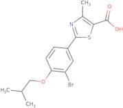 2-[3-Bromo-4-(2-methylpropoxy)phenyl]-4-methyl-1,3-thiazole-5-carboxylic acid