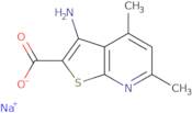 Sodium 3-amino-4,6-dimethylthieno[2,3-b]pyridine-2-carboxylate