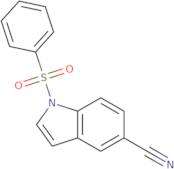 1-Benzenesulfonyl-1H-indole-5-carbonitrile