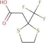 2-[2-(Trifluoromethyl)-1,3-dithiolan-2-yl]acetic acid