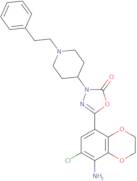 5-(8-Amino-7-chloro-2,3-dihydrobenzo[b][1,4]dioxin-5-yl)-3-(1-phenethylpiperidin-4-yl)-1,3,4-oxadi…