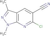 6-Chloro-1,3-dimethyl-1H-pyrazolo[3,4-b]pyridine-5-carbonitrile
