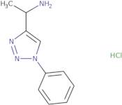 1-(1-Phenyl-1H-1,2,3-triazol-4-yl)ethan-1-amine hydrochloride