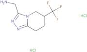 [6-(Trifluoromethyl)-5H,6H,7H,8H-[1,2,4]triazolo[4,3-a]pyridin-3-yl]methanamine dihydrochloride