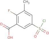 5-(Chlorosulfonyl)-2-fluoro-3-methylbenzoic acid