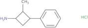 2-Methyl-3-phenylcyclobutan-1-amine hydrochloride