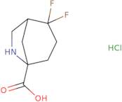 2,2-Difluoro-6-azabicyclo[3.2.1]octane-5-carboxylic acid hydrochloride