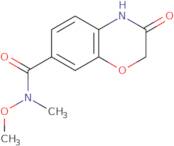 N-Methoxy-N-methyl-3-oxo-3,4-dihydro-2H-1,4-benzoxazine-7-carboxamide