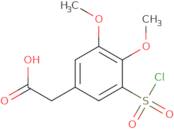 2-[3-(Chlorosulfonyl)-4,5-dimethoxyphenyl]acetic acid