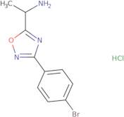 1-[3-(4-Bromophenyl)-1,2,4-oxadiazol-5-yl]ethan-1-amine hydrochloride