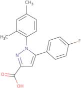 1-(2,4-Dimethylphenyl)-5-(4-fluorophenyl)-1H-pyrazole-3-carboxylic acid