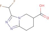 3-(Difluoromethyl)-5H,6H,7H,8H-[1,2,4]triazolo[4,3-a]pyridine-6-carboxylic acid