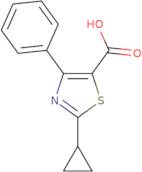 2-Cyclopropyl-4-phenyl-1,3-thiazole-5-carboxylic acid