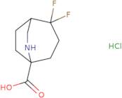 2,2-Difluoro-6-azabicyclo[3.2.2]nonane-5-carboxylic acid hydrochloride