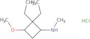 2,2-Diethyl-3-methoxy-N-methylcyclobutan-1-amine hydrochloride