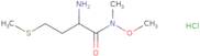 (2S)-2-Amino-N-methoxy-N-methyl-4-(methylsulfanyl)butanamide hydrochloride
