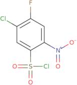 5-Chloro-4-fluoro-2-nitrobenzene-1-sulfonyl chloride