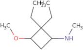 2,2-Diethyl-3-methoxy-N-methylcyclobutan-1-amine