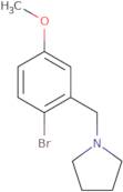 1-[(2-Bromo-5-methoxyphenyl)methyl]pyrrolidine