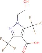 1-(2-Hydroxyethyl)-3,5-bis(trifluoromethyl)-1H-pyrazole-4-carboxylic acid