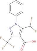 5-(Difluoromethyl)-1-phenyl-3-(trifluoromethyl)-1H-pyrazole-4-carboxylic acid