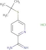 5-(tert-Butylsulfanyl)pyridine-2-carboximidamide hydrochloride