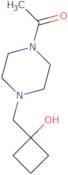 1-{4-[(1-Hydroxycyclobutyl)methyl]piperazin-1-yl}ethan-1-one