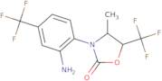 3-[2-Amino-4-(trifluoromethyl)phenyl]-4-methyl-5-(trifluoromethyl)-1,3-oxazolidin-2-one