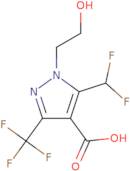 5-(Difluoromethyl)-1-(2-hydroxyethyl)-3-(trifluoromethyl)-1H-pyrazole-4-carboxylic acid