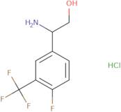 2-Amino-2-[4-fluoro-3-(trifluoromethyl)phenyl]ethan-1-ol hydrochloride