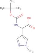 2-{[(tert-butoxy)carbonyl]amino}-2-(1-methyl-1H-pyrazol-4-yl)acetic acid