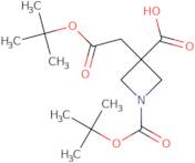 3-[2-(tert-Butoxy)-2-oxoethyl]-1-[(tert-butoxy)carbonyl]azetidine-3-carboxylic acid