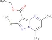 Ethyl 5,7-dimethyl-2-(methylthio)pyrazolo[1,5-a]pyrimidine-3-carboxylate