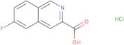 6-Fluoroisoquinoline-3-carboxylic acid hydrochloride