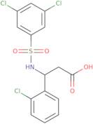 3-(2-Chlorophenyl)-3-(3,5-dichlorobenzenesulfonamido)propanoic acid