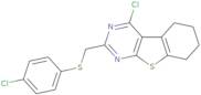 3-Chloro-5-{[(4-chlorophenyl)sulfanyl]methyl}-8-thia-4,6-diazatricyclo[7.4.0.0,2,7]trideca-1(9),2,…
