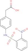 2-[4-(2-Nitrobenzenesulfonamido)phenyl]acetic acid