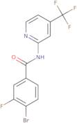 4-Bromo-3-fluoro-N-(4-(trifluoromethyl)pyridin-2-yl)benzamide