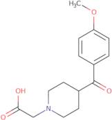 2-(4-(4-Methoxybenzoyl)piperidin-1-yl)acetic acid