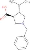 rac-(3R,4R)-1-Benzyl-4-(propan-2-yl)pyrrolidine-3-carboxylic acid