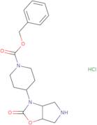 rac-Benzyl 4-[(3aR,6aS)-2-oxo-hexahydro-2H-pyrrolo[3,4-d][1,3]oxazol-3-yl]piperidine-1-carboxylate…
