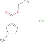 Ethyl 4-aminocyclopent-1-ene-1-carboxylate hydrochloride