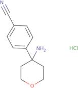 4-(4-Aminooxan-4-yl)benzonitrile hydrochloride